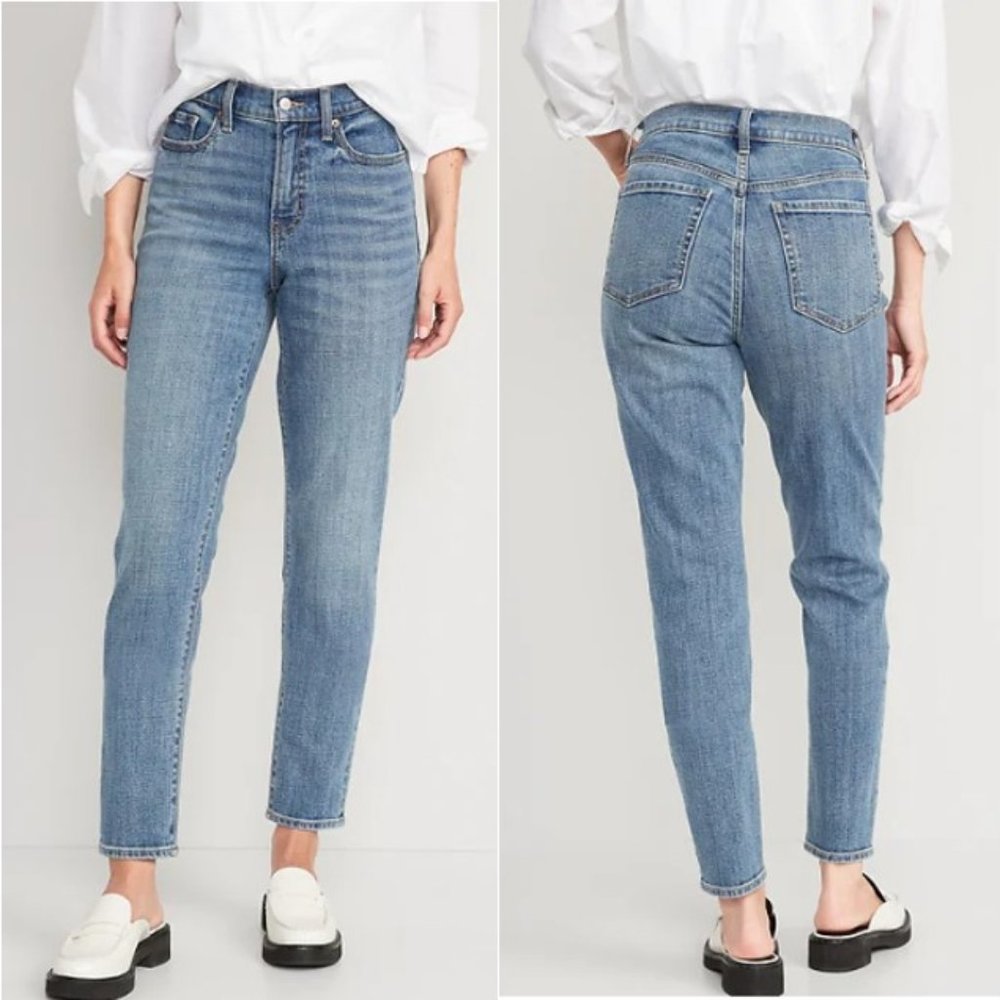 Extra High-Rise Sky-Hi Straight Secret-Smooth Pocket Jeans 12P
